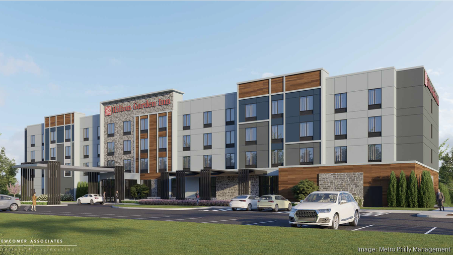 Rendering of the Hilton Garden Inn in Media PA